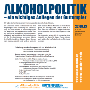 Einladung zum Podiumsgespräch in Bielefeld am 22.09.2013