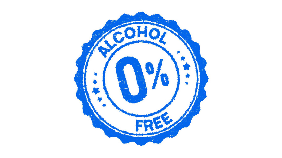 Stempelabdruck alcoholfree 0,0%