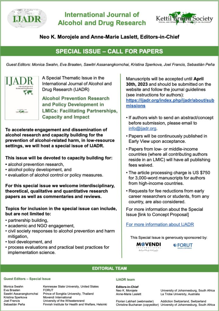 IJADR-Call for papers