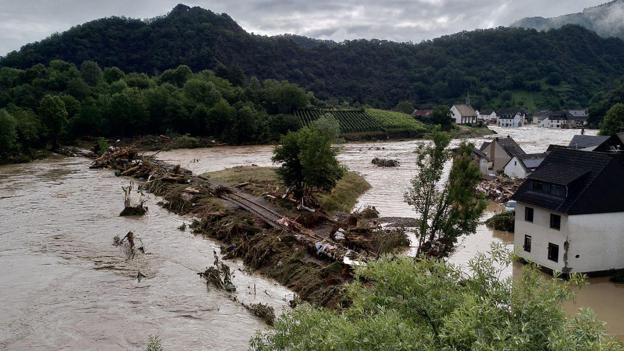 Hochwasser in Altenahr-Altenburg am 15. Juli 2021