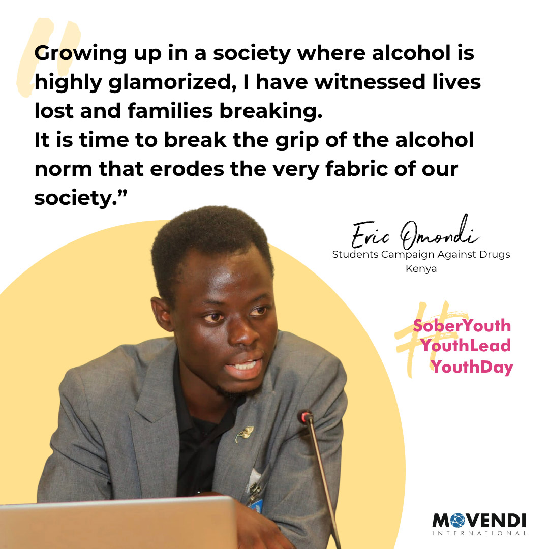 Porträt von Eric Omondi neben seinem Zitat.