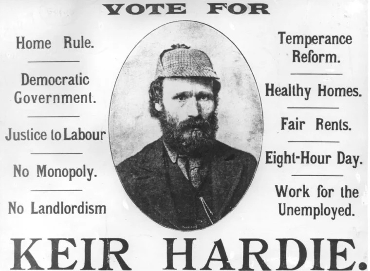 Wahlplakat der Labour Party von circa 1895.