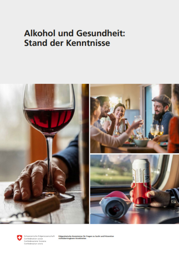 Titelseite von 'Alkohol und Gesundheit: Stand der wissenschaftlichen Kenntnisse'.
