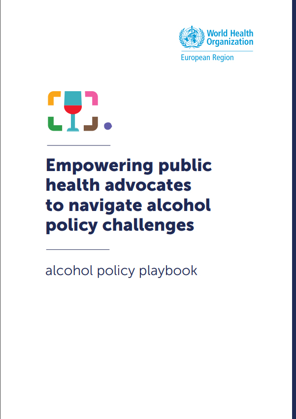 Titelseite 'Alcohol Policy Playbook'.