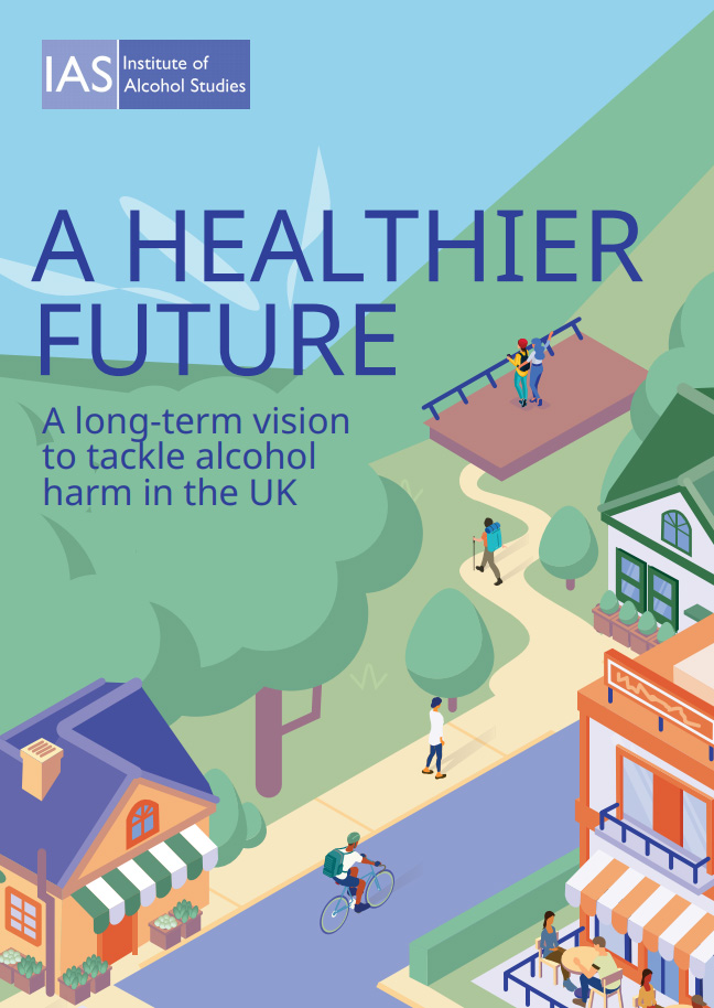 Titelseite von 'A healthier future'.