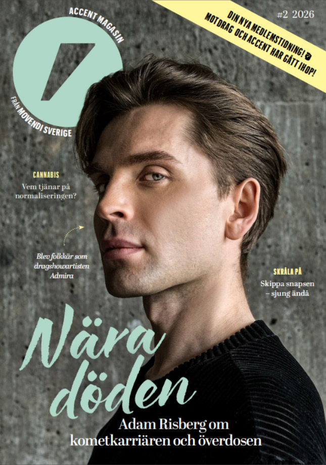 Das Magazin-Cover von 'Accent' (Ausgabe 2/2016) zeigt den schwedischen  Schauspieler Adam Risberg als Cover-Star.