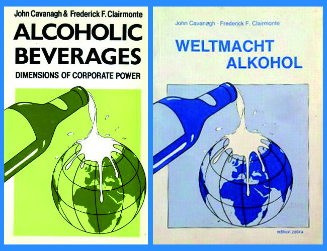 Buchtitel der englischen und deutschen Ausgabe von Weltmacht Alkohol