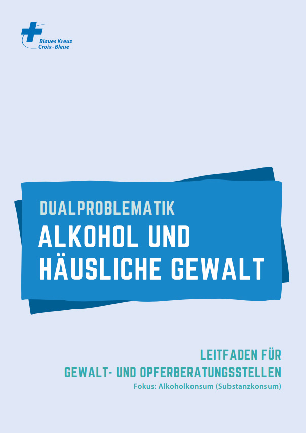 Titelseite 'Dualproblematik Alkohol und häusliche Gewalt'.