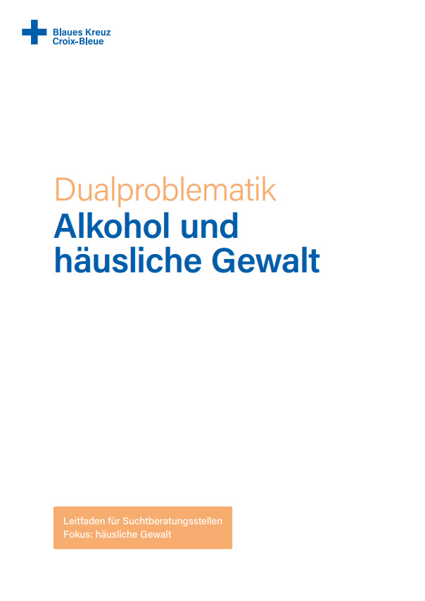Titelseite 'Dualproblematik Alkohol und häusliche Gewalt'.