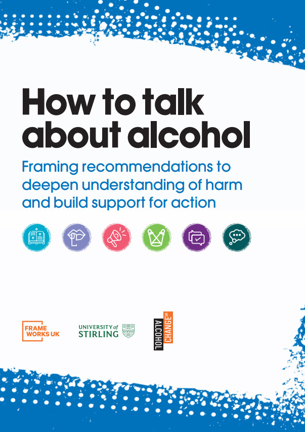 Titelseite 'How to Talk about Alcohol'.