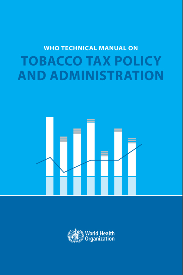 Titelseite des WHO-Tabaksteuern-Handbuchs.