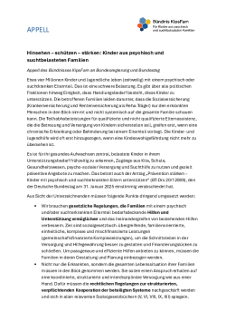 Hinsehen – schützen – stärken: Kinder aus psychisch und suchtbelasteten Fami-1