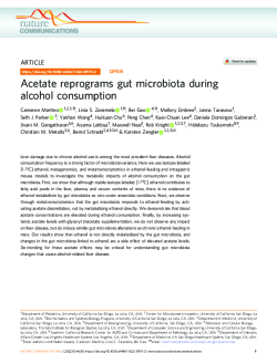 Acetate reprograms gut microbiota during alcohol consump-1