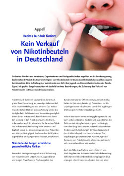 Kein Verkauf von Nikotinbeuteln in Deutsch-0