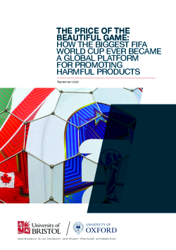 The price of the beautiful game: How the biggest FIFA World Cup ever became a global platform for promoting harmful prod-1