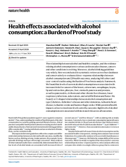 Health effects associated with alcohol consumption: a Burden of Proof s-0