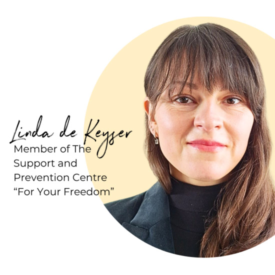 Porträt von Linda de Keyser.